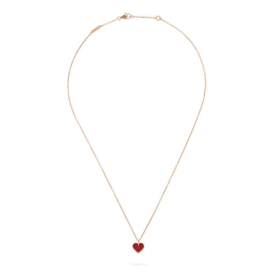 ¡®Dream¡¯SWEET CLOVER CARNELIAN HEART NECKLACE