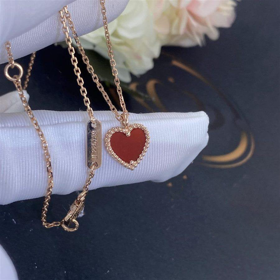¡®Dream¡¯SWEET CLOVER CARNELIAN HEART NECKLACE