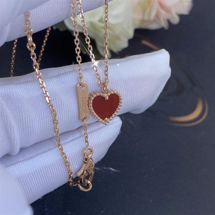 ¡®Dream¡¯SWEET CLOVER CARNELIAN HEART NECKLACE