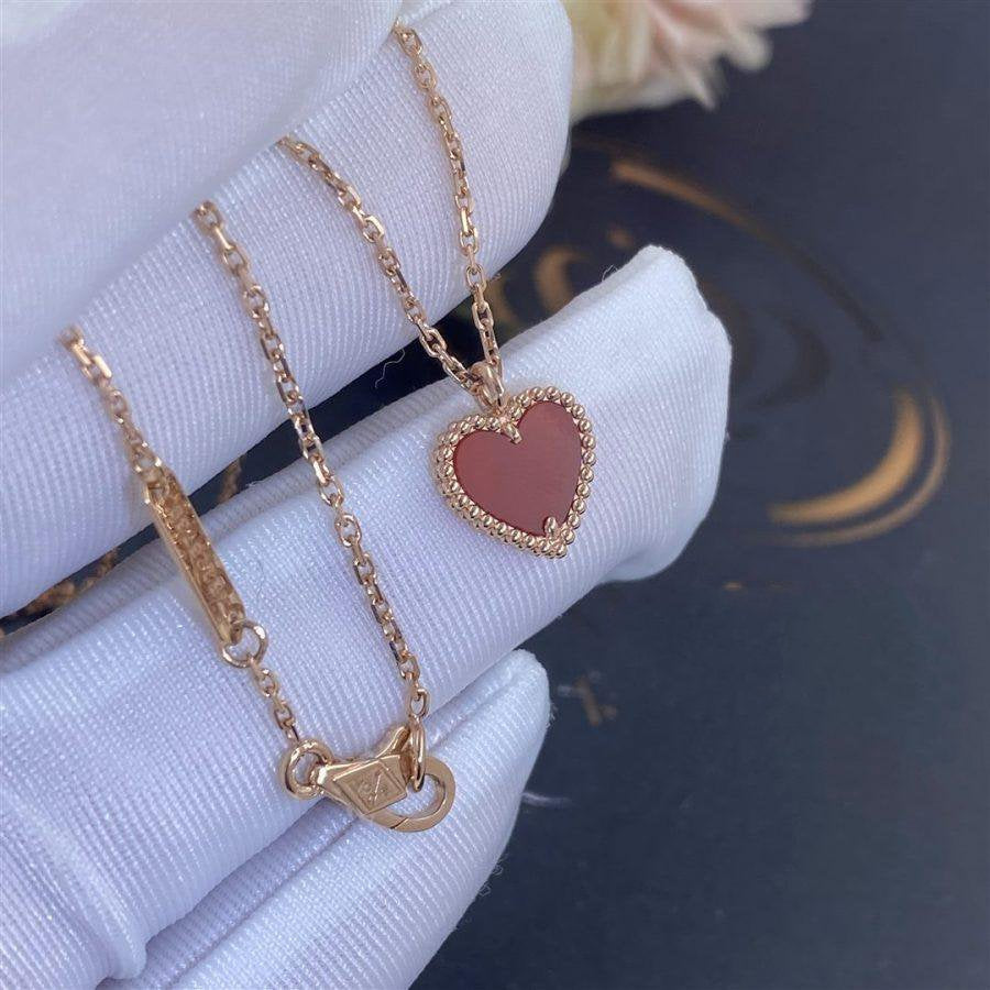 ¡®Dream¡¯SWEET CLOVER CARNELIAN HEART NECKLACE