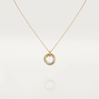 „Traum“-TRINITY-HALSKETTE SILBER GOLD ROSÉGOLD DIAMANTEN