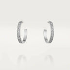 「ドリーム」ラブダイヤモンドシルバーフープピアス