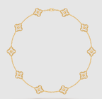 [¡®Dream¡¯]CLOVER 10 MOTIVE VOLL BESETZTE DIAMANTENHALSKETTE