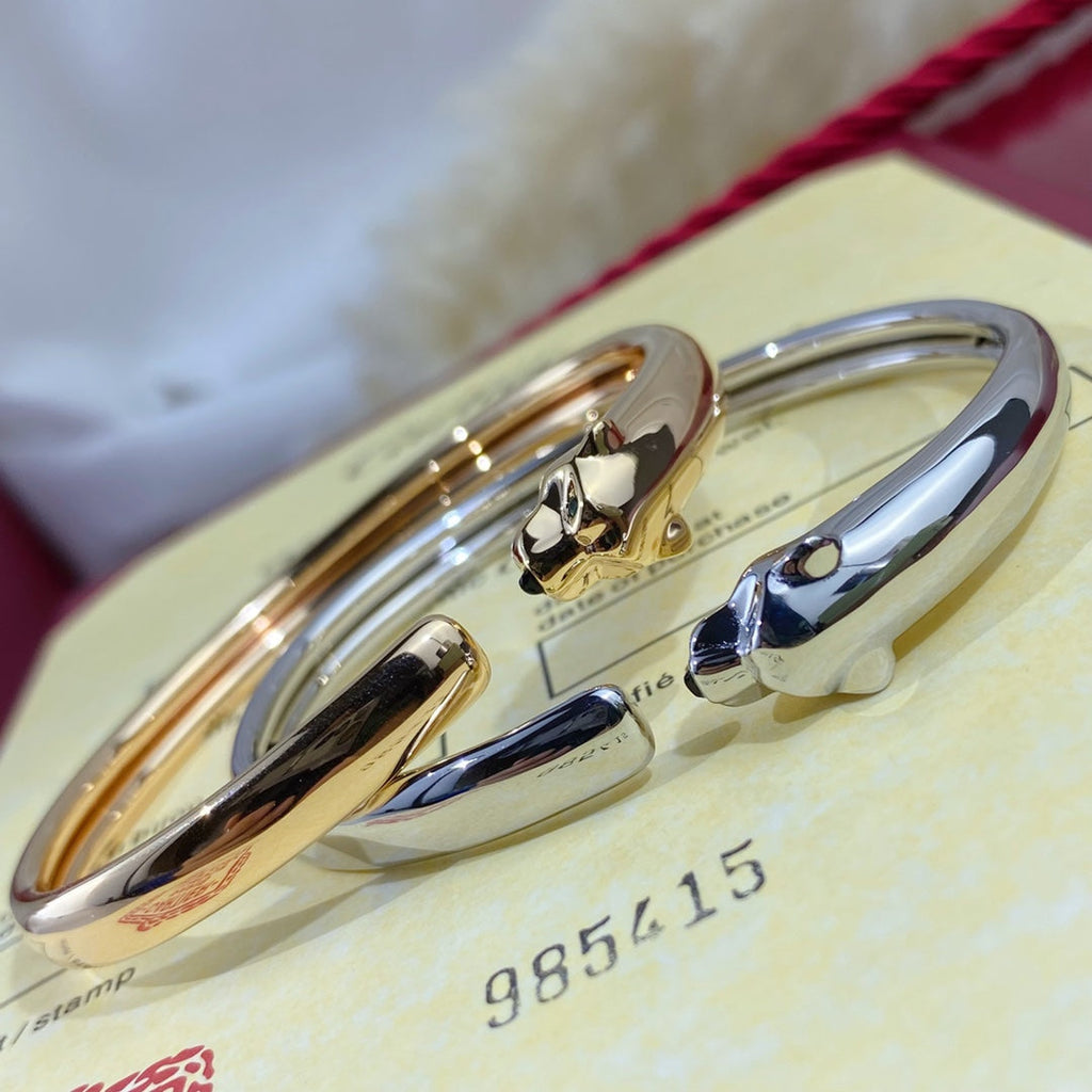 ¡®Dream¡¯PANTHERE SILVER OPEN BRACELET