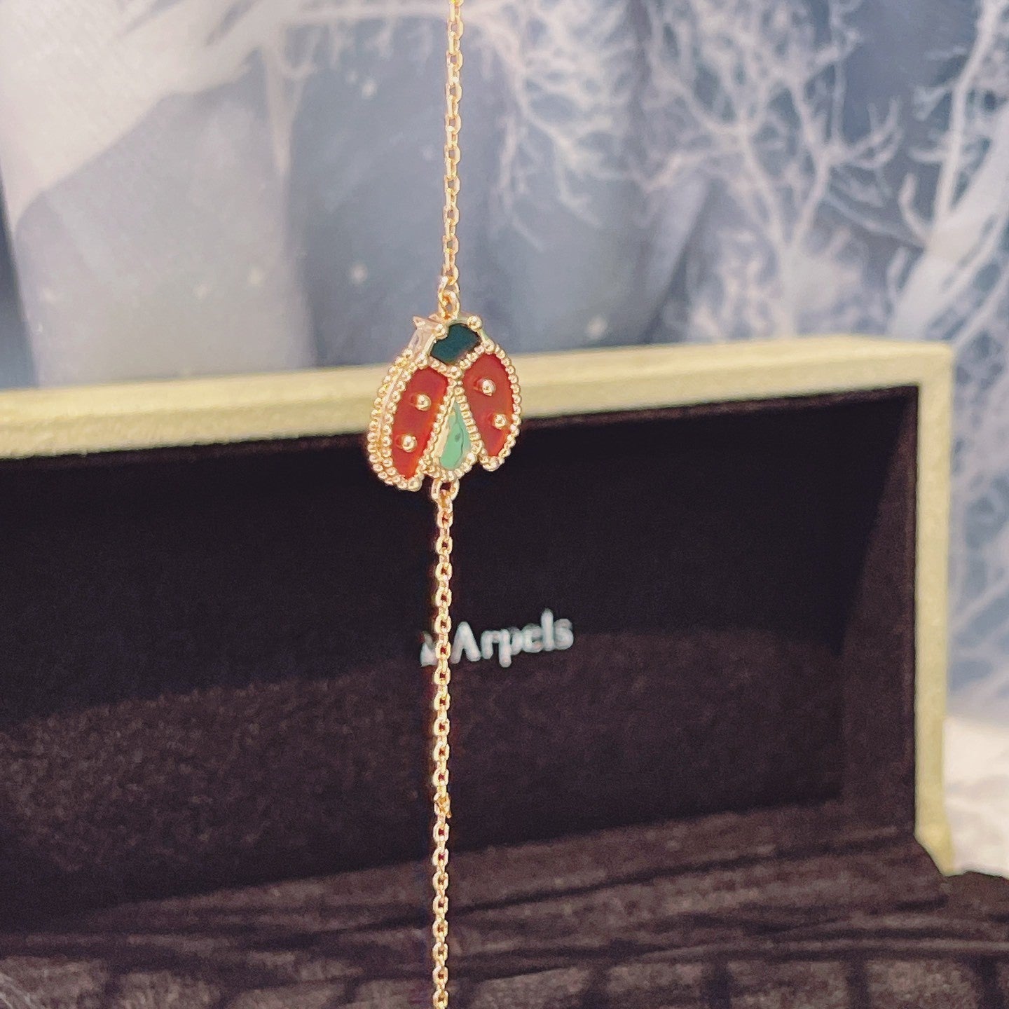 ¡®Dream¡¯LUCKY SPRING 1 MOTIF PINK GOLD BRACELET