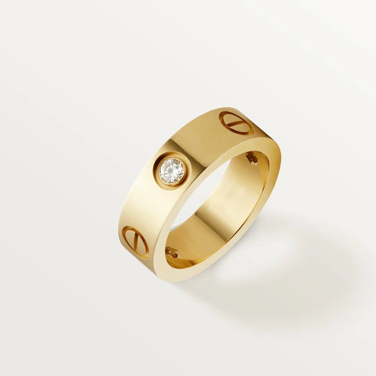 ¡®Dream¡¯LOVE RING 5.5MM 3 DIAMONDS PINK GOLD