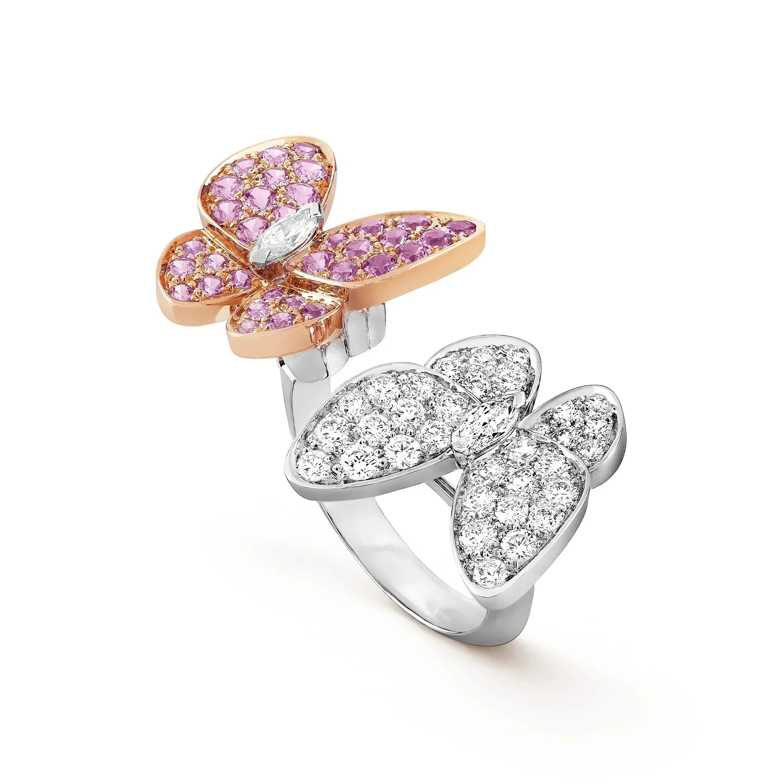 ¡®Dream¡¯TWIN BUTTERFLY DIAMOND RING
