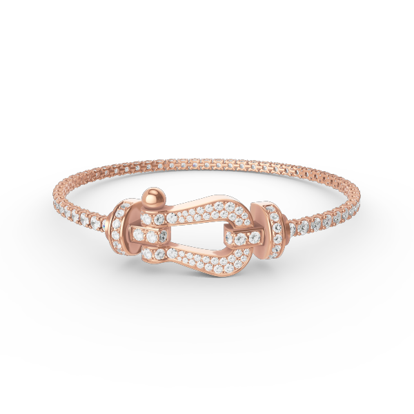 ¡®Dream¡¯FORCE  LARGE HORSESHOE FULL DIAMOND TENNIS BRACELET