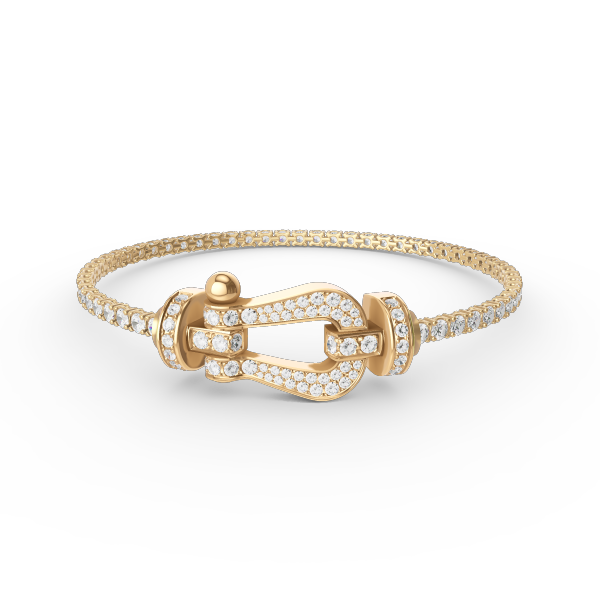 ¡®Dream¡¯FORCE  LARGE HORSESHOE FULL DIAMOND TENNIS BRACELET
